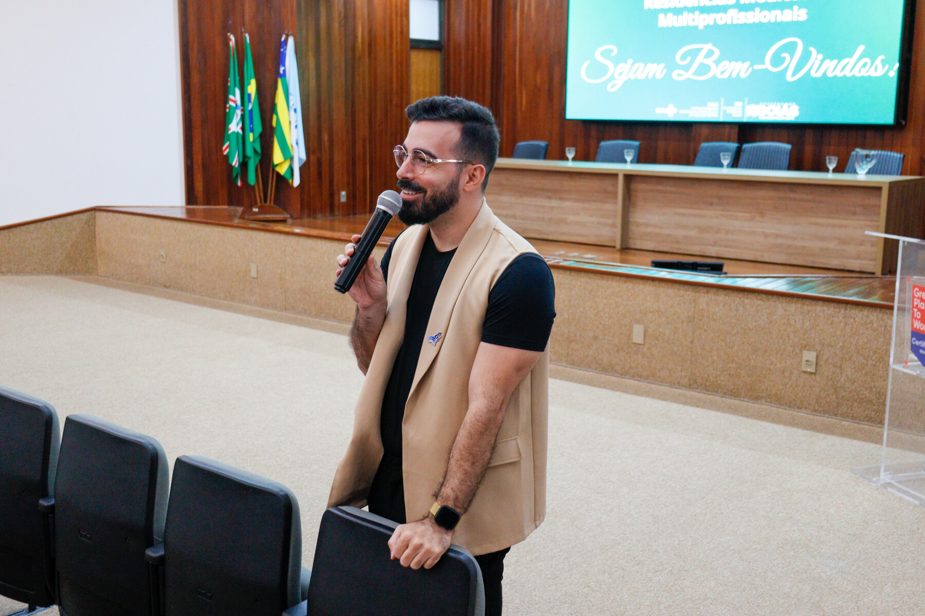 Durante o momento de integração, os residentes foram apresentados a cultura organizacional do Crer.jpg